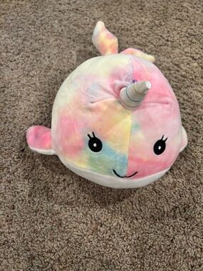 Tie Dye Narwhal Squishmallow